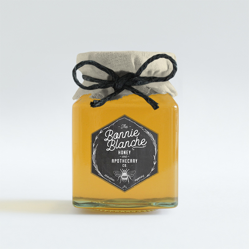 honey label design, product packaging