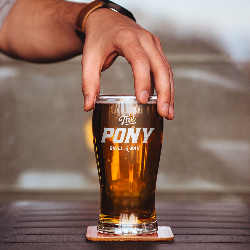 The Pony Grill and Bar logo design