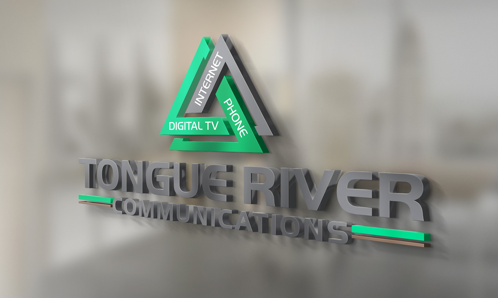 Tongue River Communications logo and website design