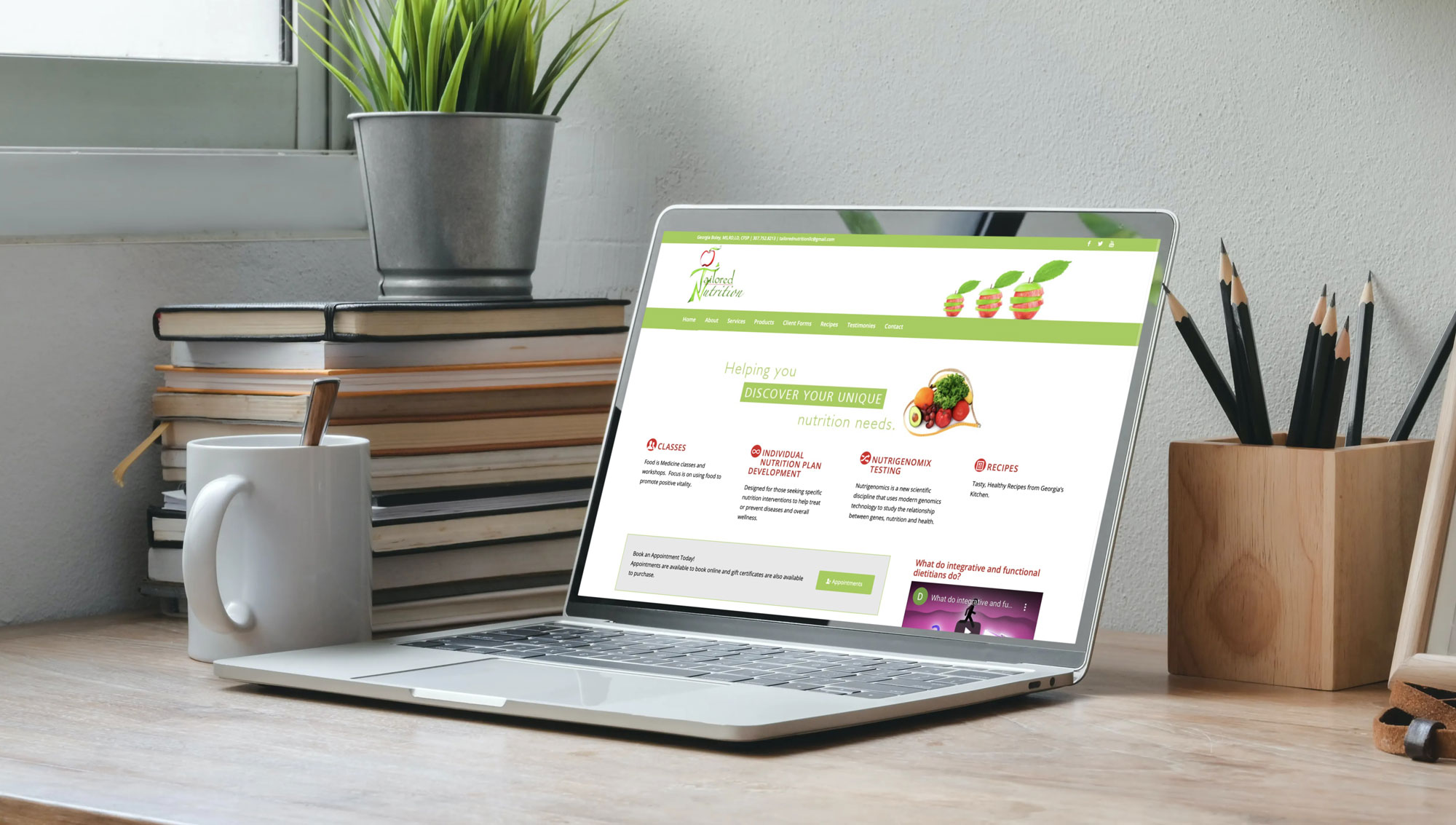Tailored Nutrition Website Design