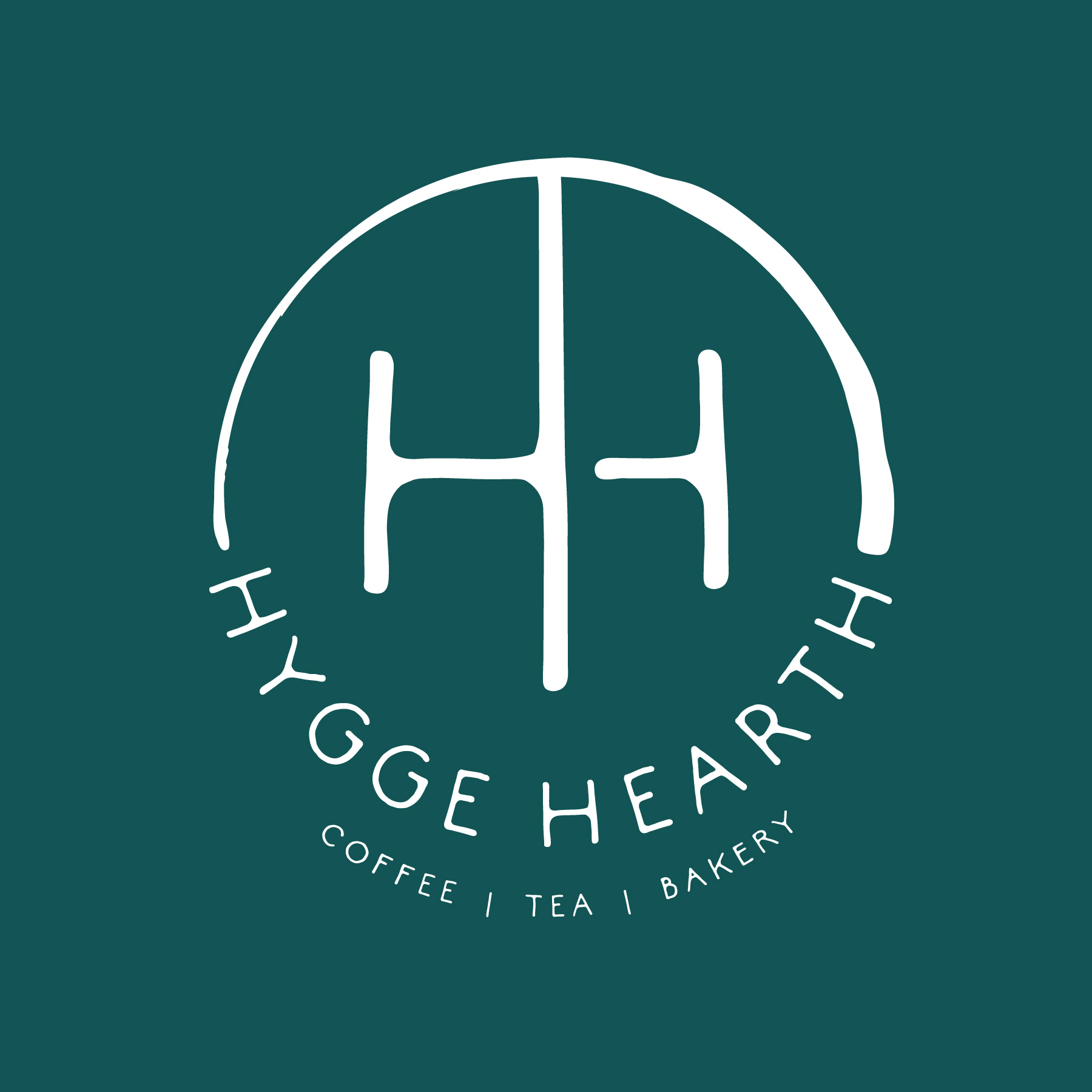 Hygge Hearth, coffee shop branding